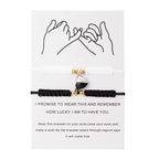 Minimal Handmade Magnetic Couple Rope Bracelet