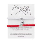 Minimal Handmade Magnetic Couple Rope Bracelet