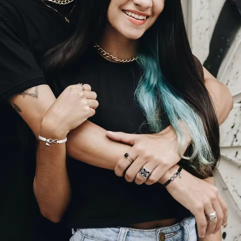 Magnetic Heart & Infinity Rope Bracelelts