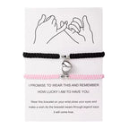 Minimal Handmade Magnetic Couple Rope Bracelet