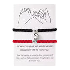 Minimal Handmade Magnetic Couple Rope Bracelet