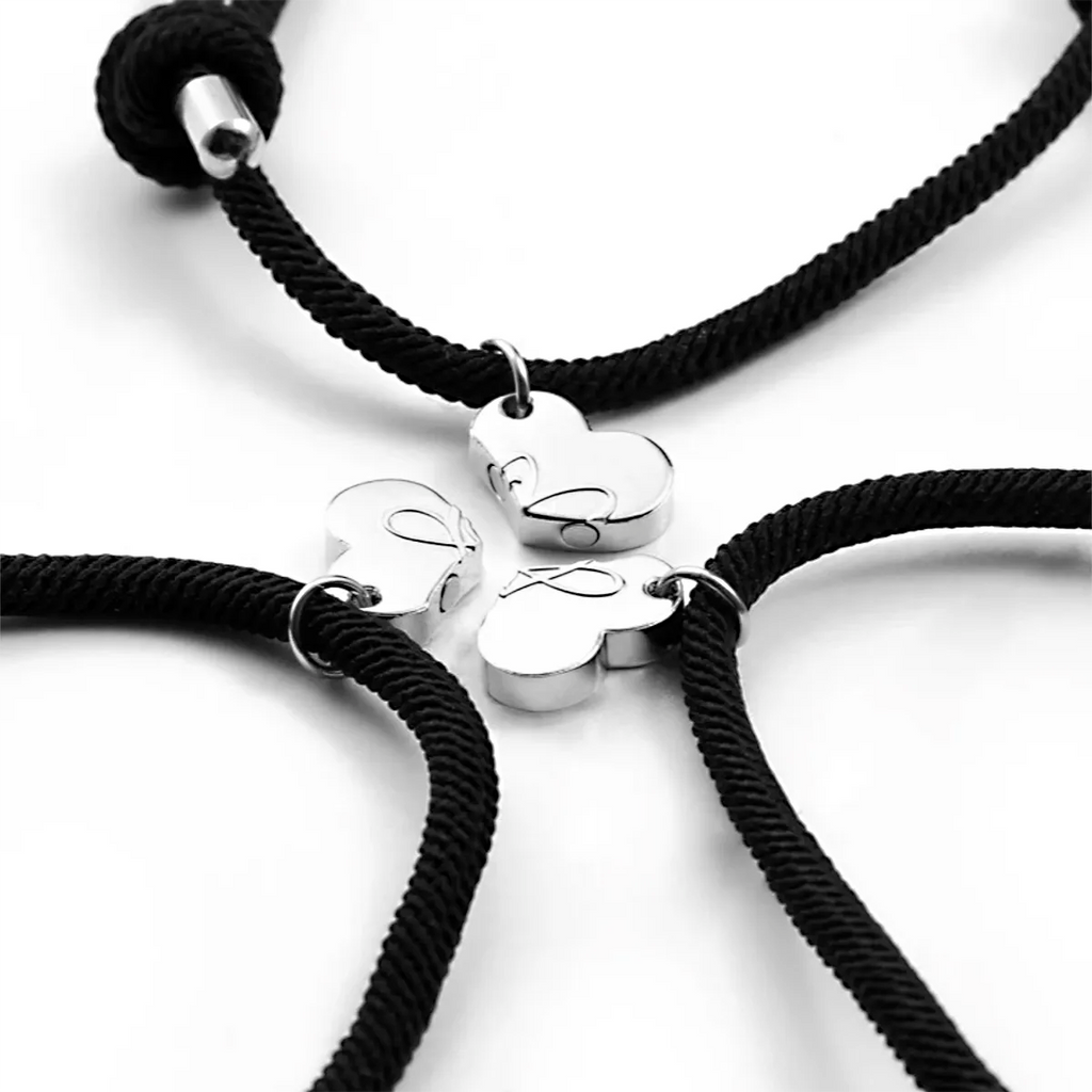 Magnetic Rope Bracelets for Family & Friends (3 pieces)