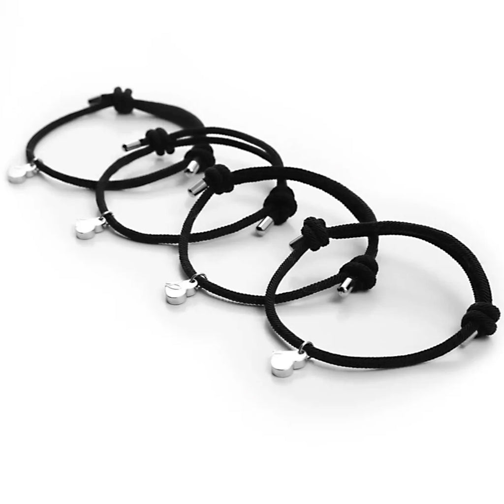 Magnetic Rope Bracelets for Family & Friends (4 pieces)