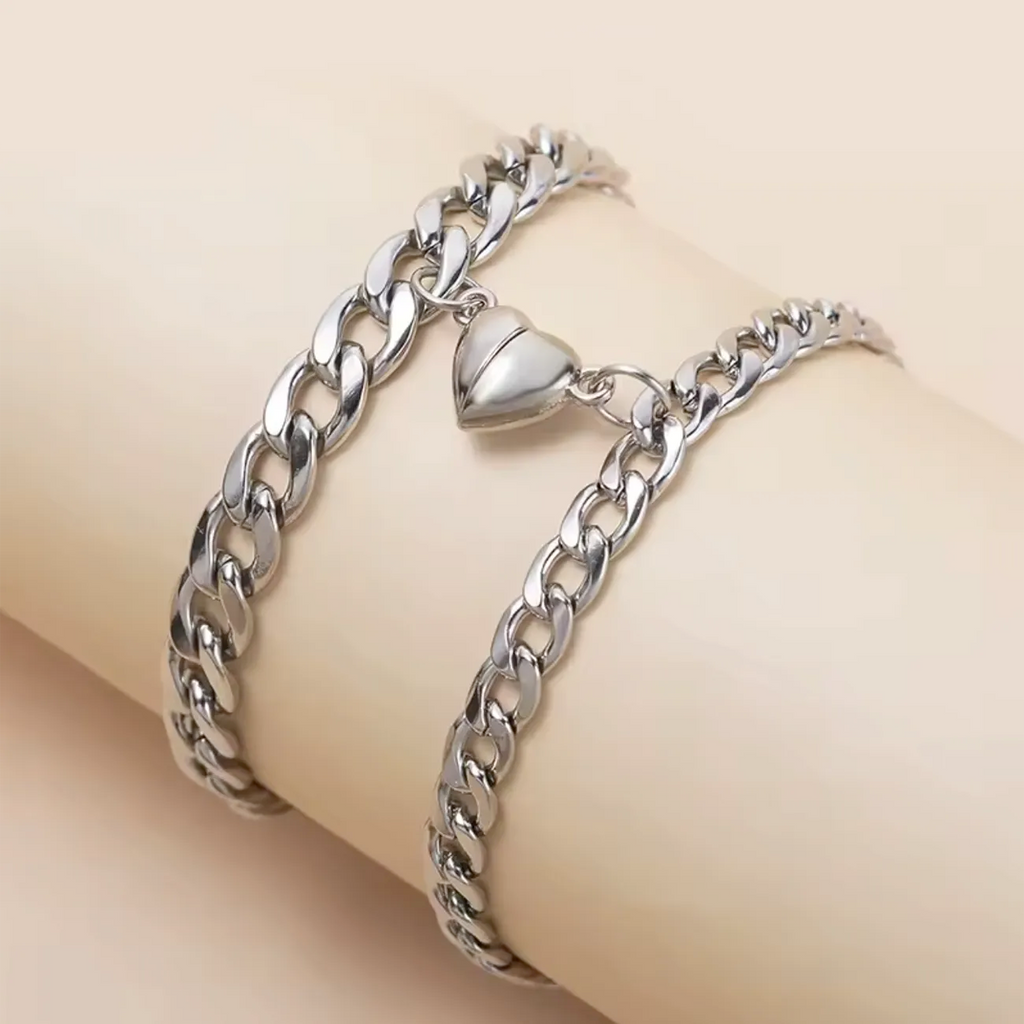 Magnetic Heart Chain bracelets