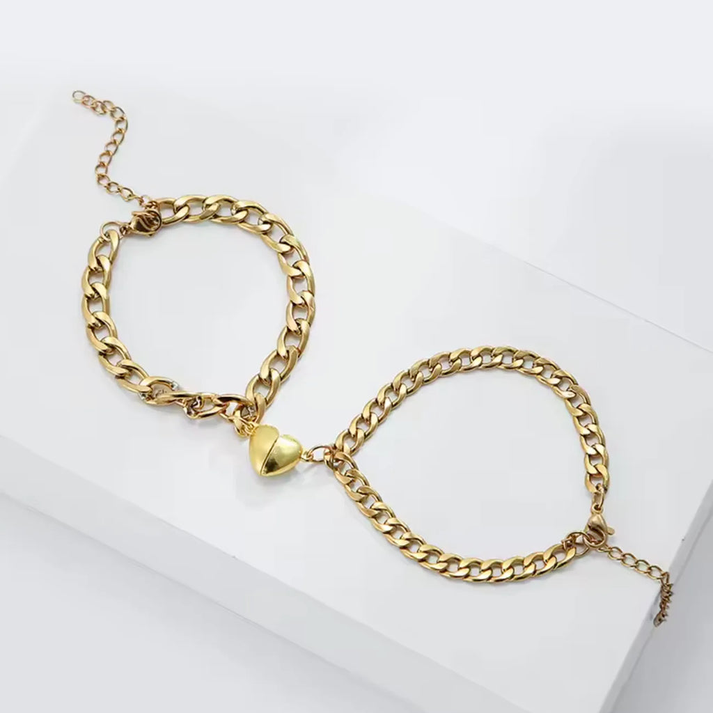 Magnetic Heart Chain bracelets
