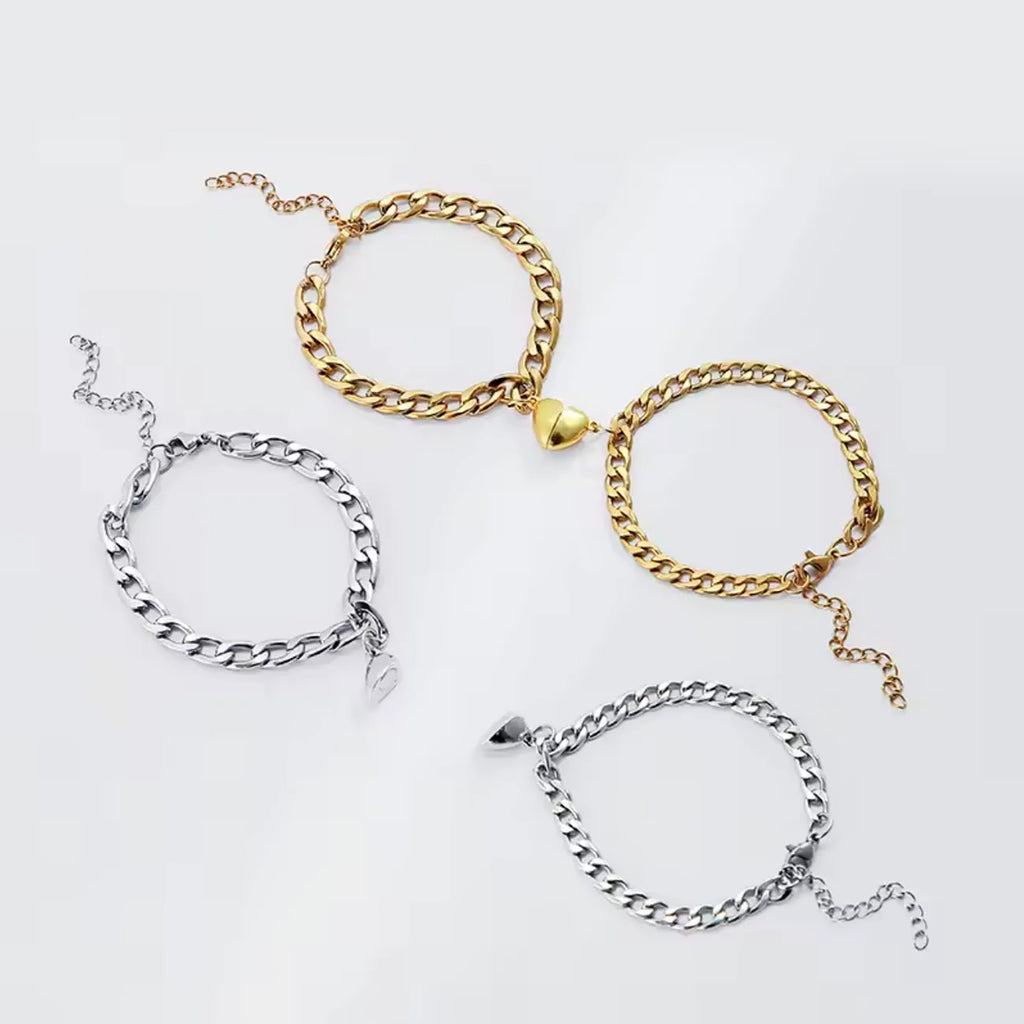 Magnetic Heart Chain bracelets