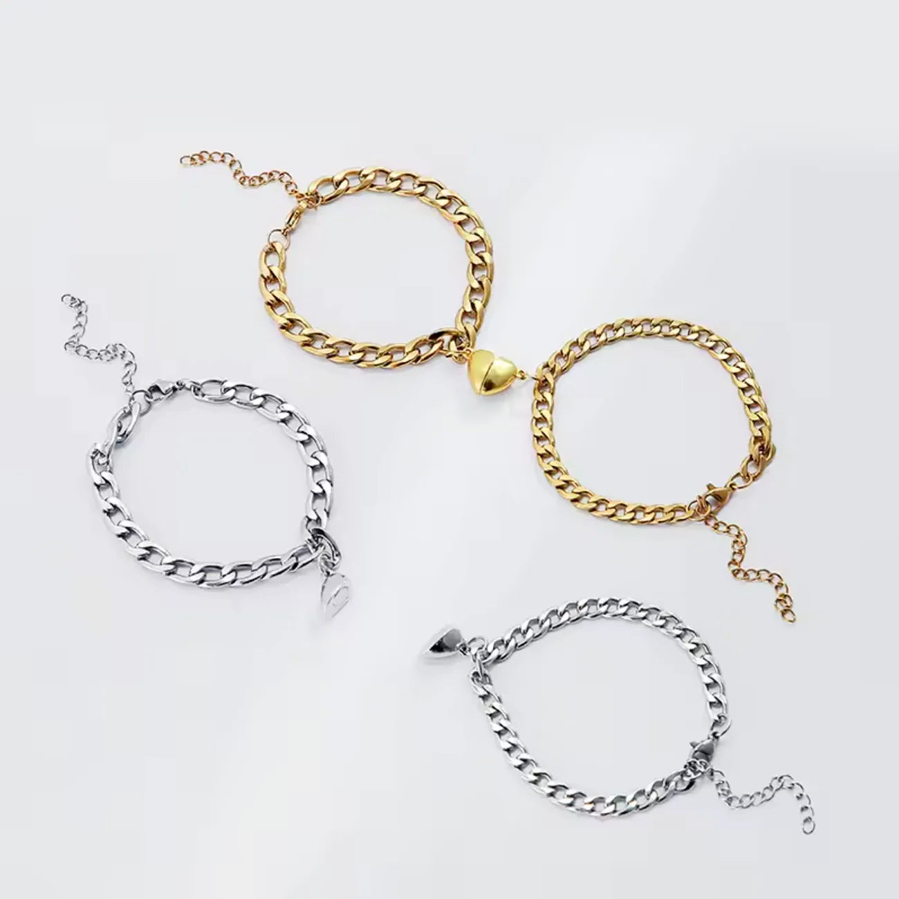 Magnetic Heart Chain bracelets