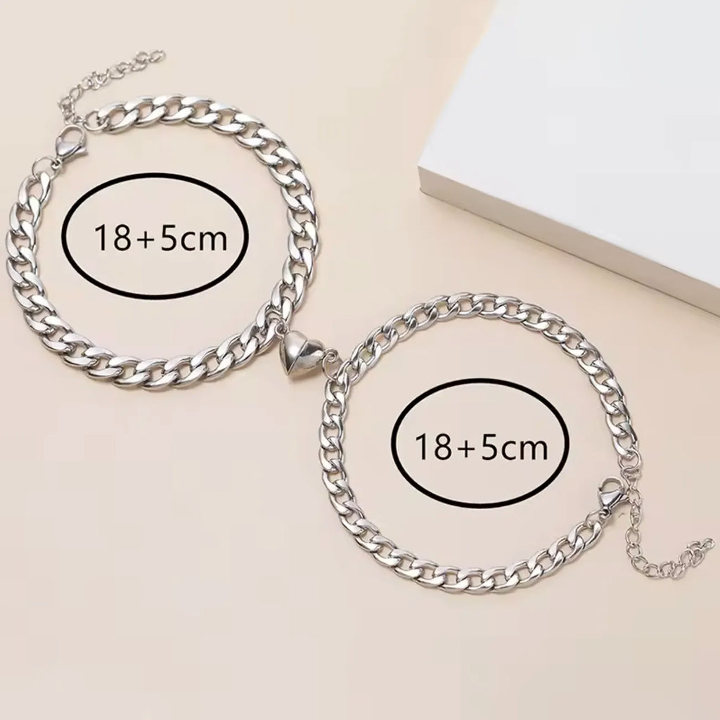 Magnetic Heart Chain bracelets