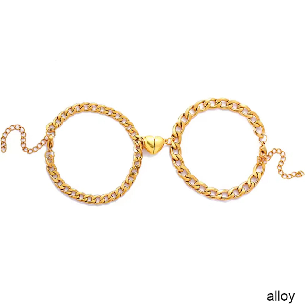Magnetic Heart Chain bracelets
