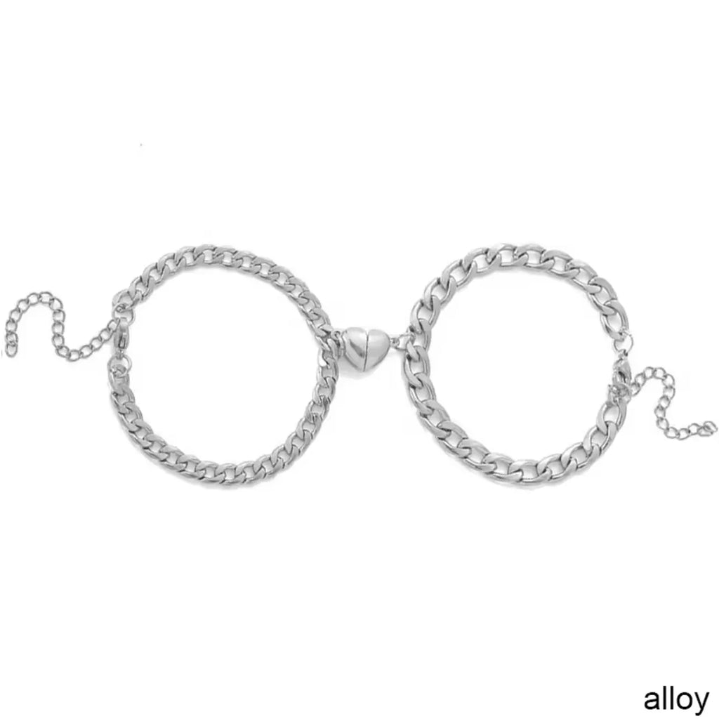 Magnetic Heart Chain bracelets