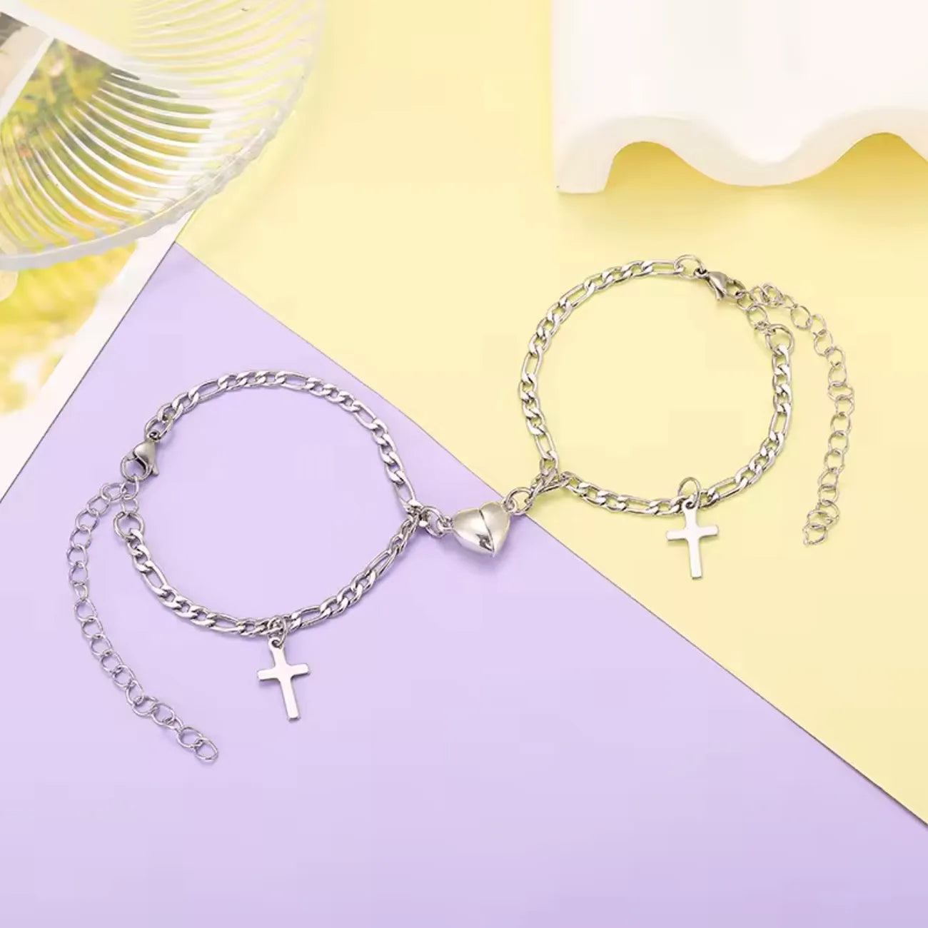 Magnetic Heart Chain bracelets