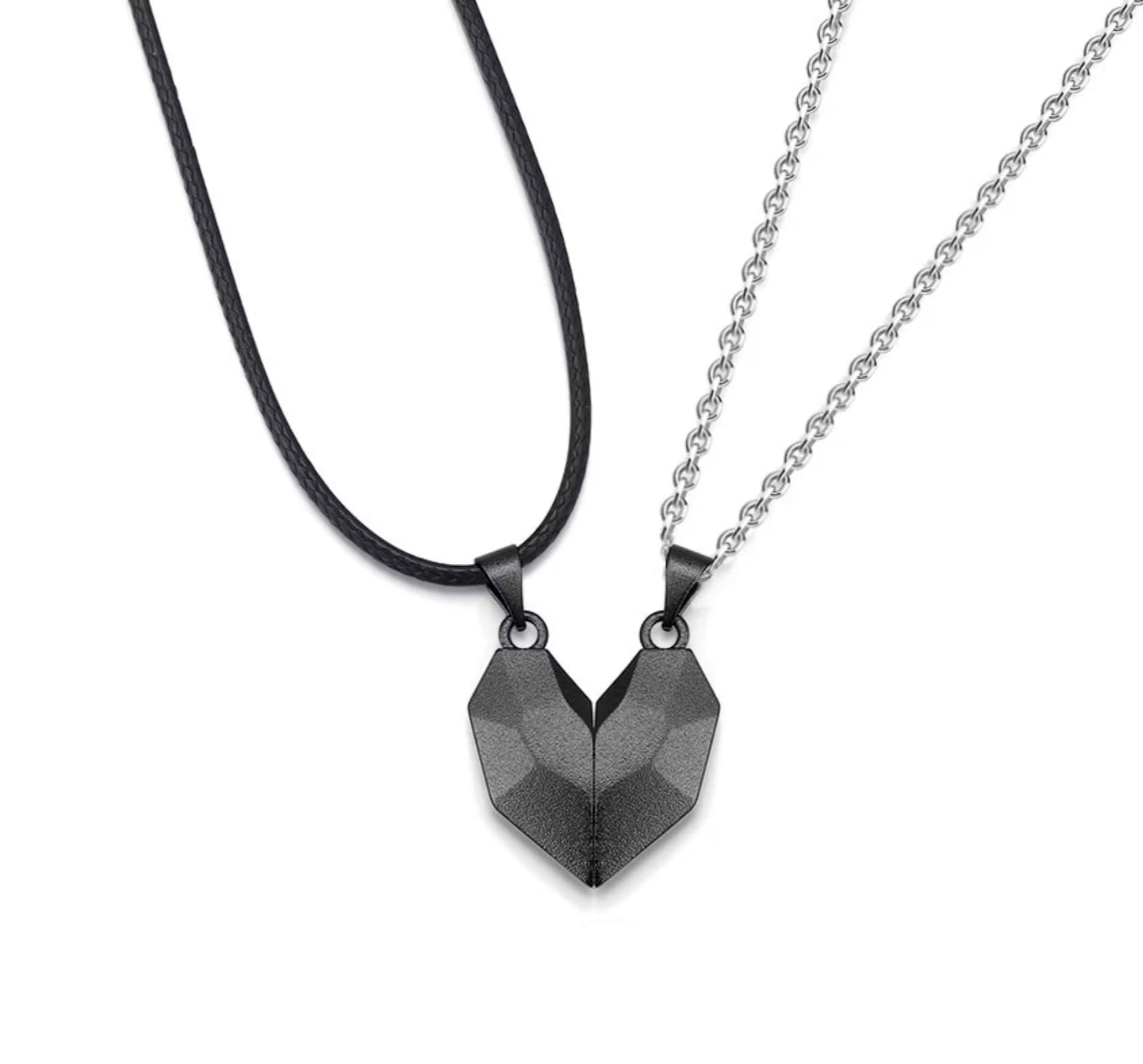 Magnetic Heart Couple Necklaces