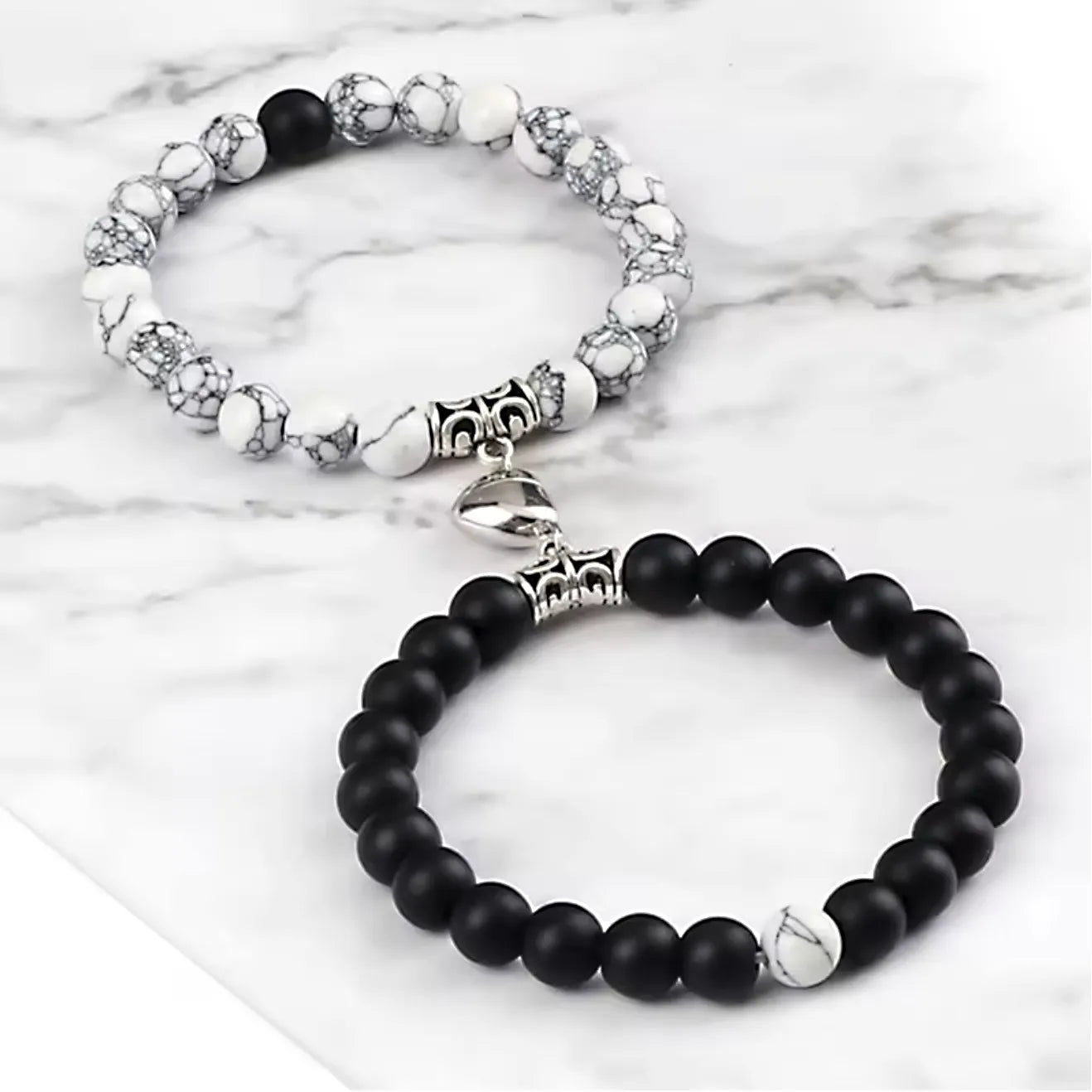 Magnetic Heart Beads Bracelets