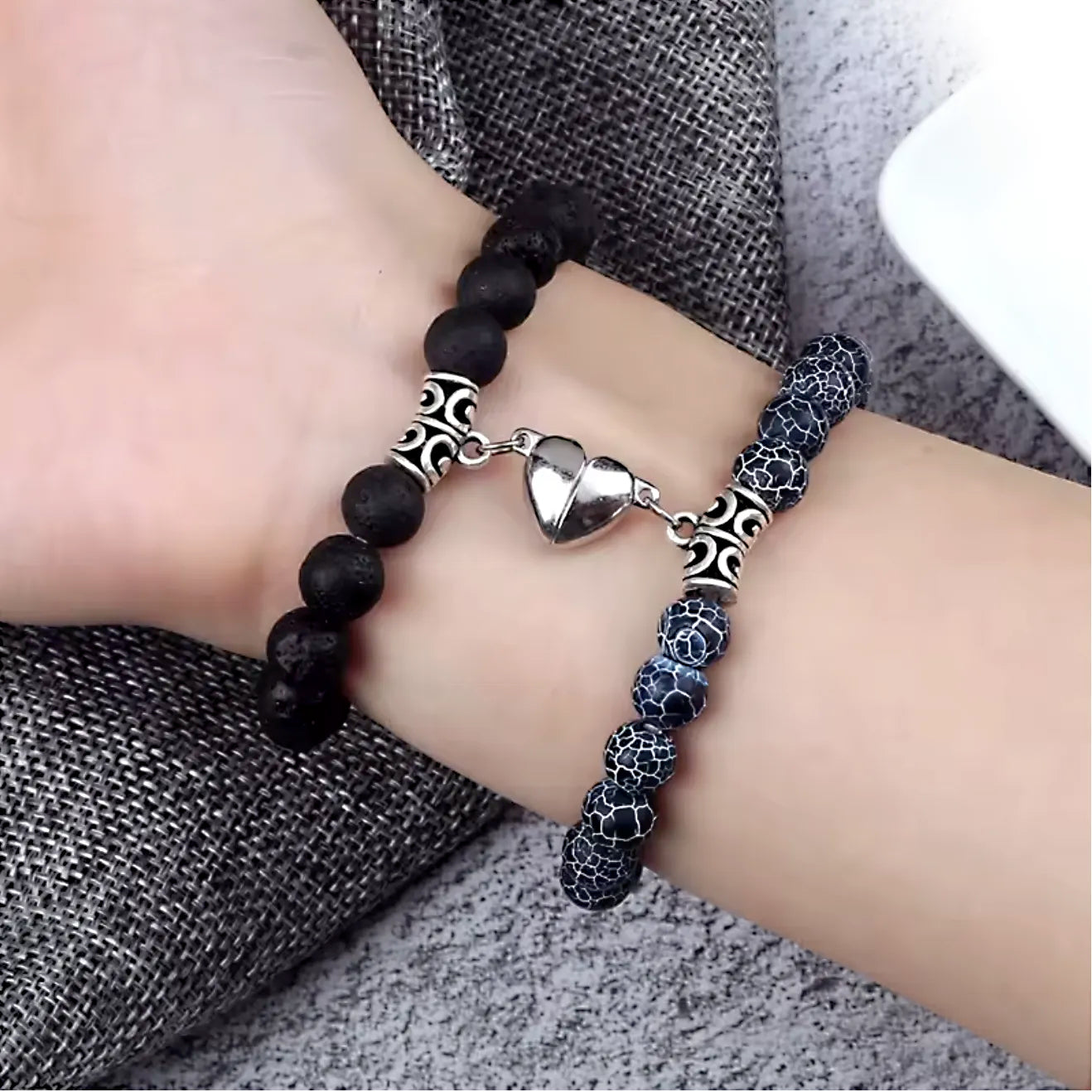 Magnetic Heart Beads Bracelets