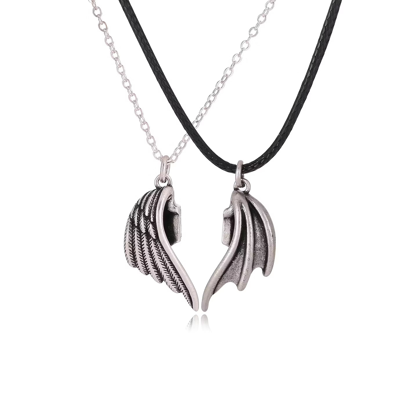 Magnetic Wings Couple Necklace
