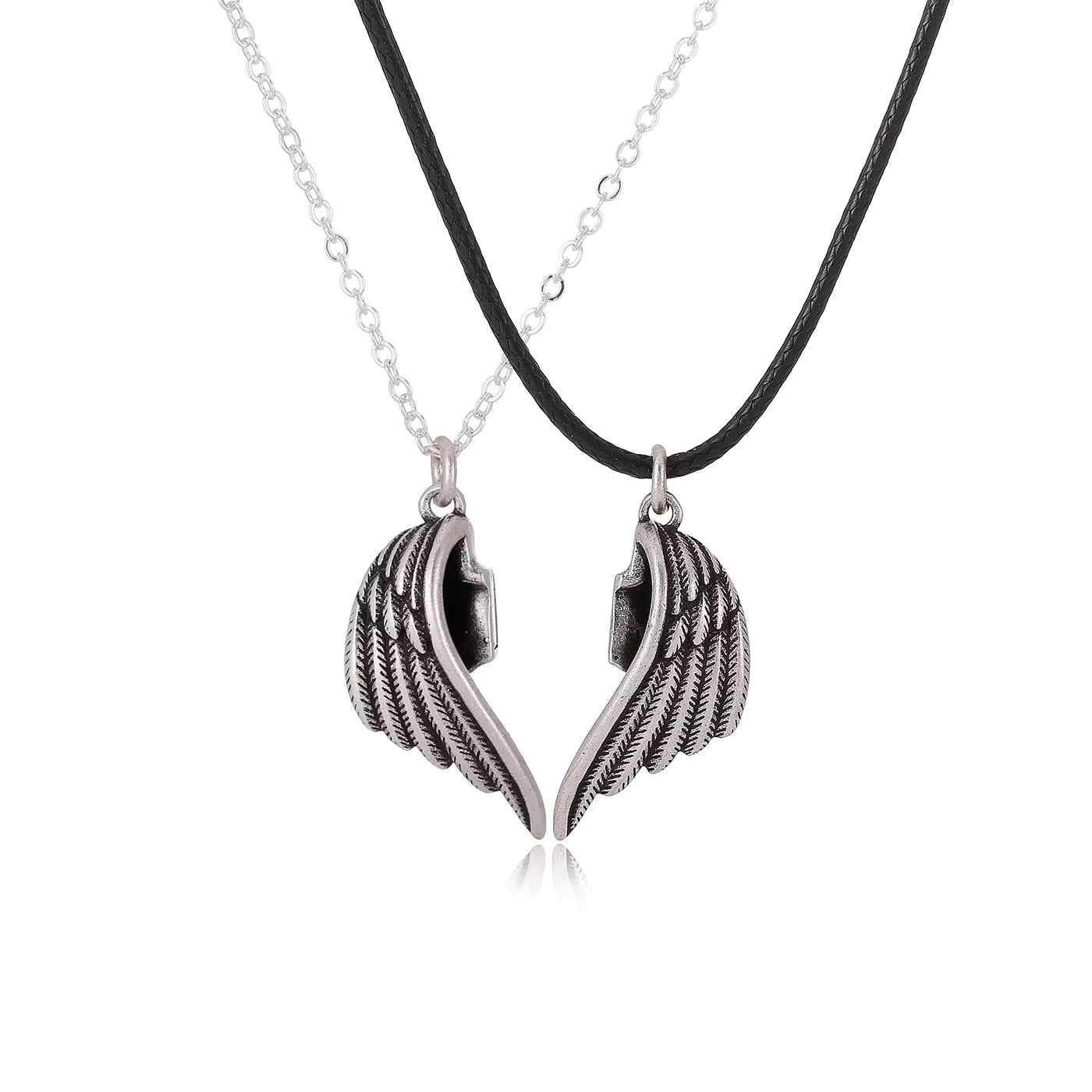 Magnetic Wings Couple Necklace