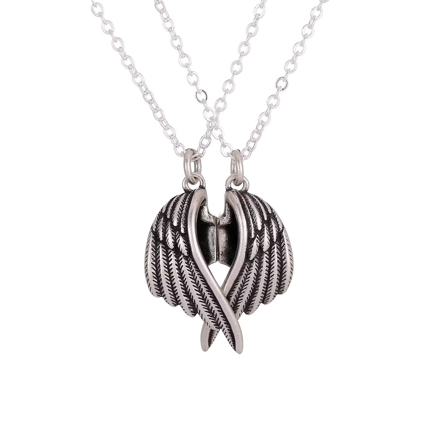 Magnetic Wings Couple Necklace