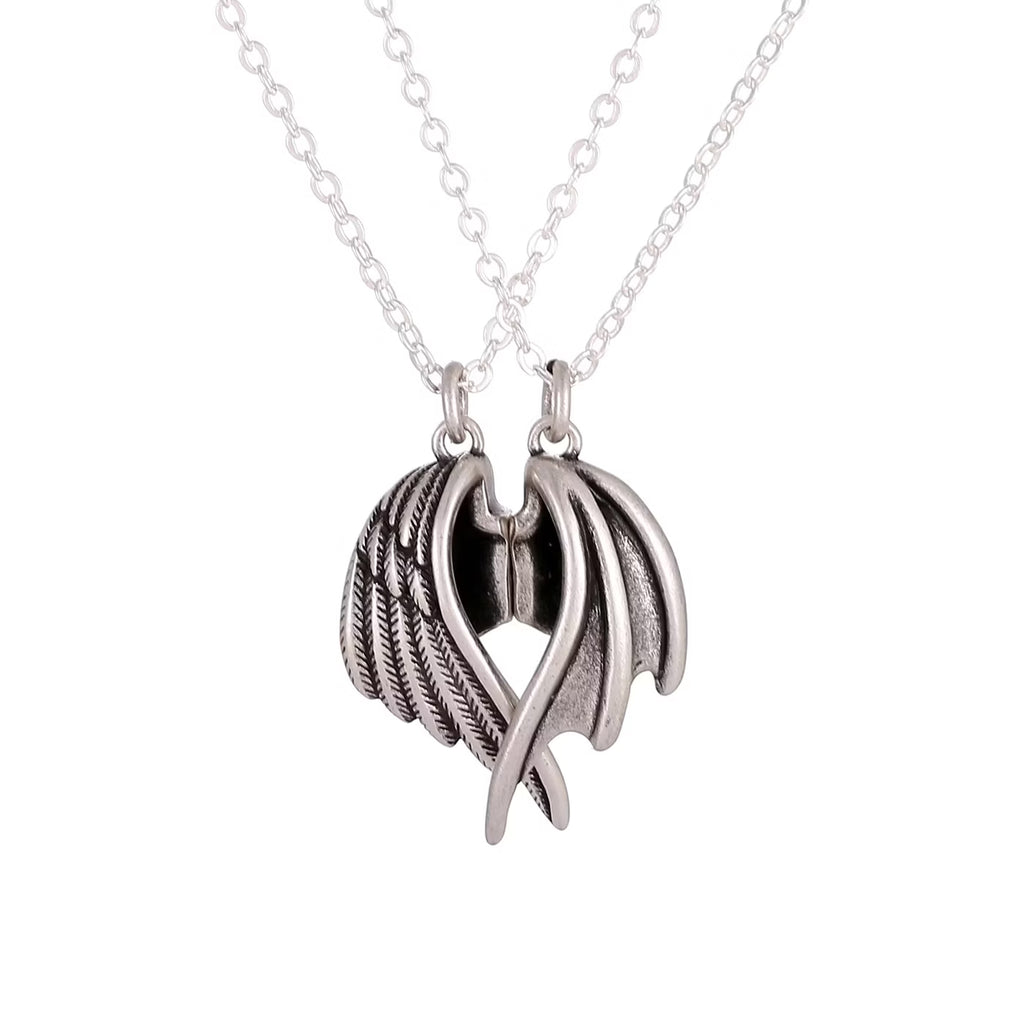 Magnetic Wings Couple Necklace