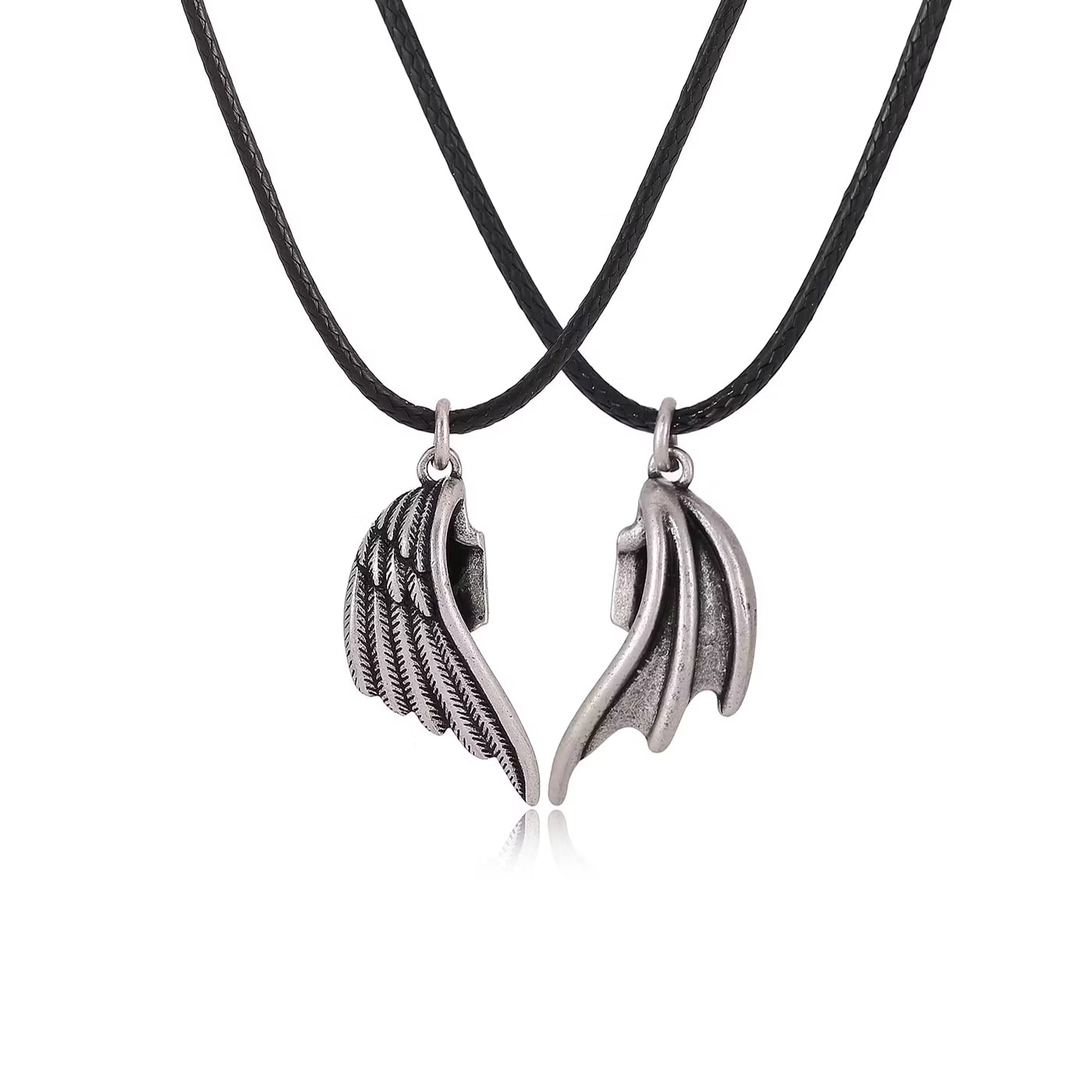 Magnetic Wings Couple Necklace
