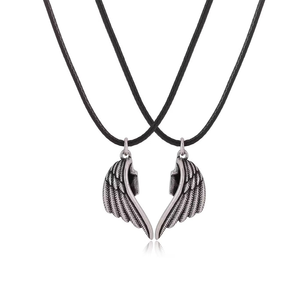 Magnetic Wings Couple Necklace