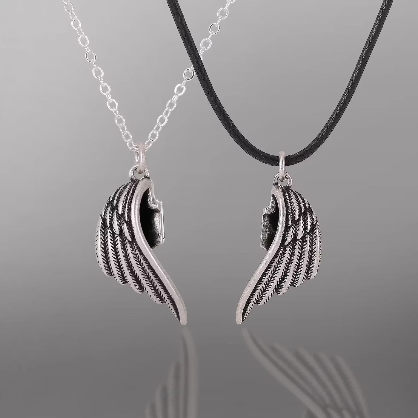 Magnetic Wings Couple Necklace